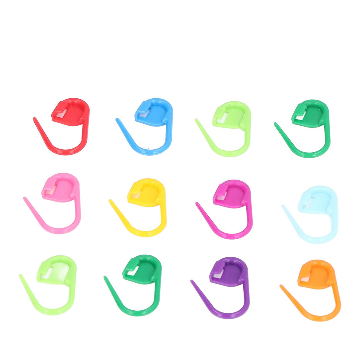 100pcs Stitch Markers Box Packaging Colorful Plastic Material Crochet Locking Markers for Marking Counting