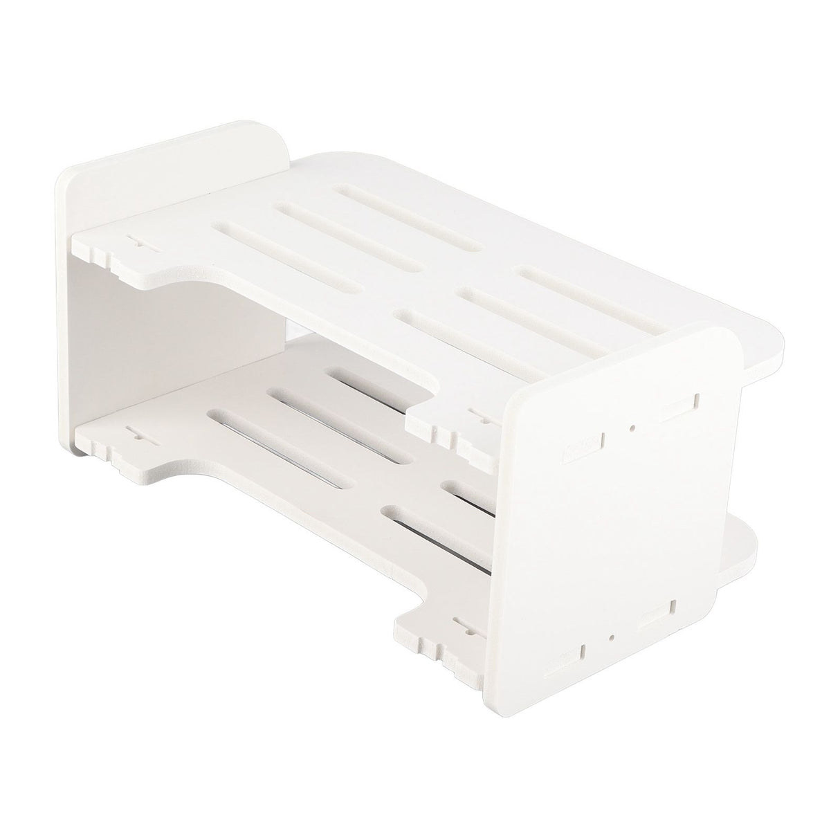 Set Top Box Shelf Free Punch Storage Rack Decorative Partition with Anti Collision Round Corner Rack