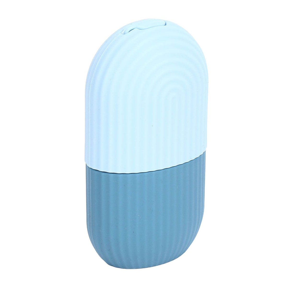 Face Icer Pain Relief Nonslip Grip Durable Silicone Easy Operation Ice Face Mold for Face Massage Skin Care Light Blue
