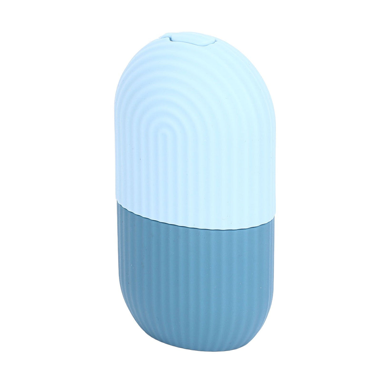 Face Icer Pain Relief Nonslip Grip Durable Silicone Easy Operation Ice Face Mold for Face Massage Skin Care Light Blue