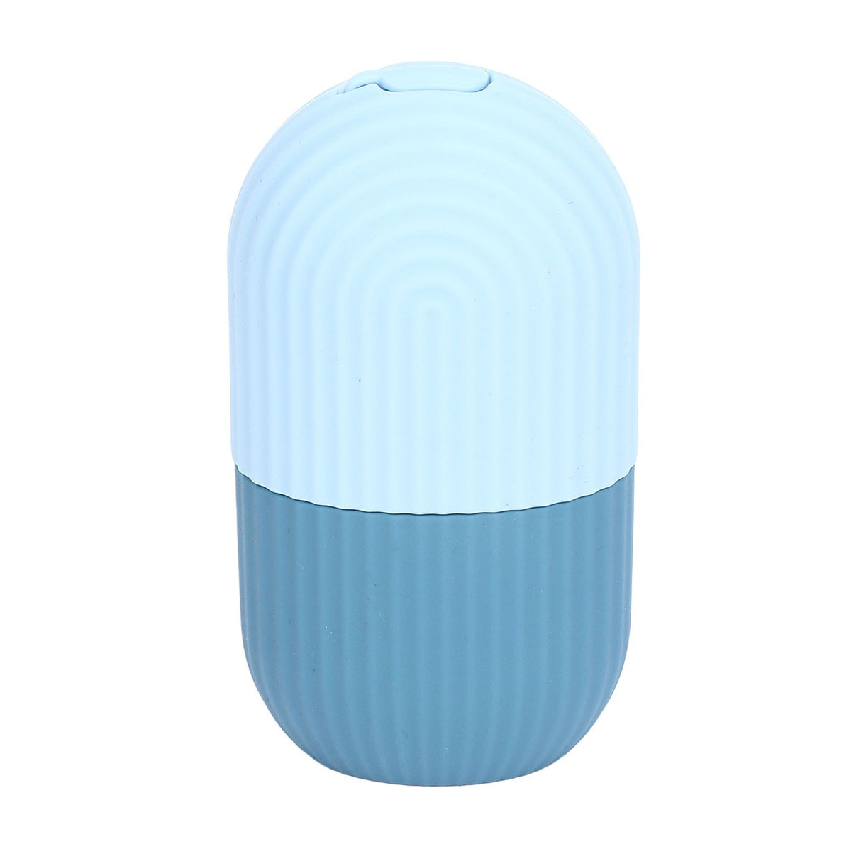 Face Icer Pain Relief Nonslip Grip Durable Silicone Easy Operation Ice Face Mold for Face Massage Skin Care Light Blue