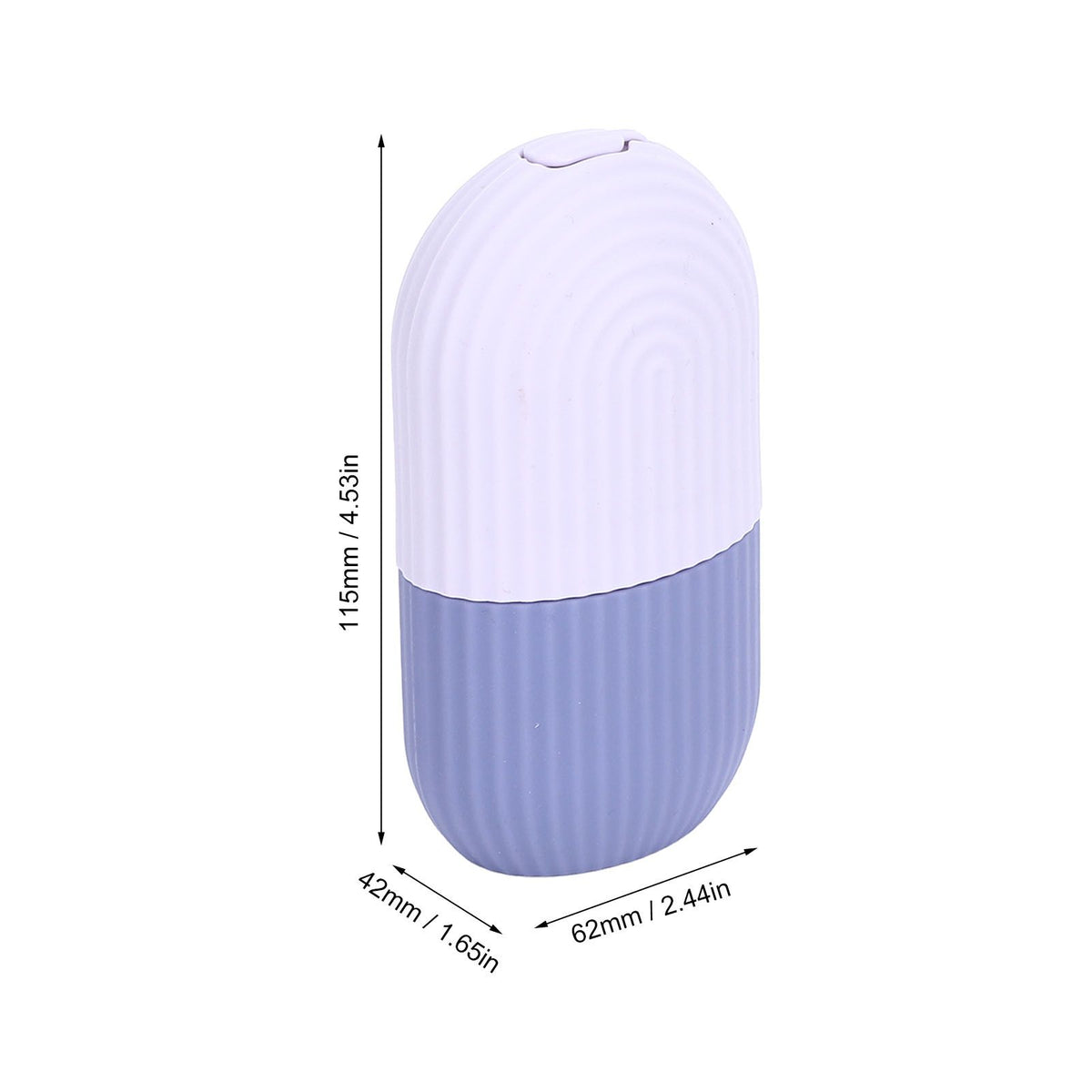 Face Icer Pain Relief Nonslip Grip Durable Silicone Easy Operation Ice Face Mold for Face Massage Skin Care Purple
