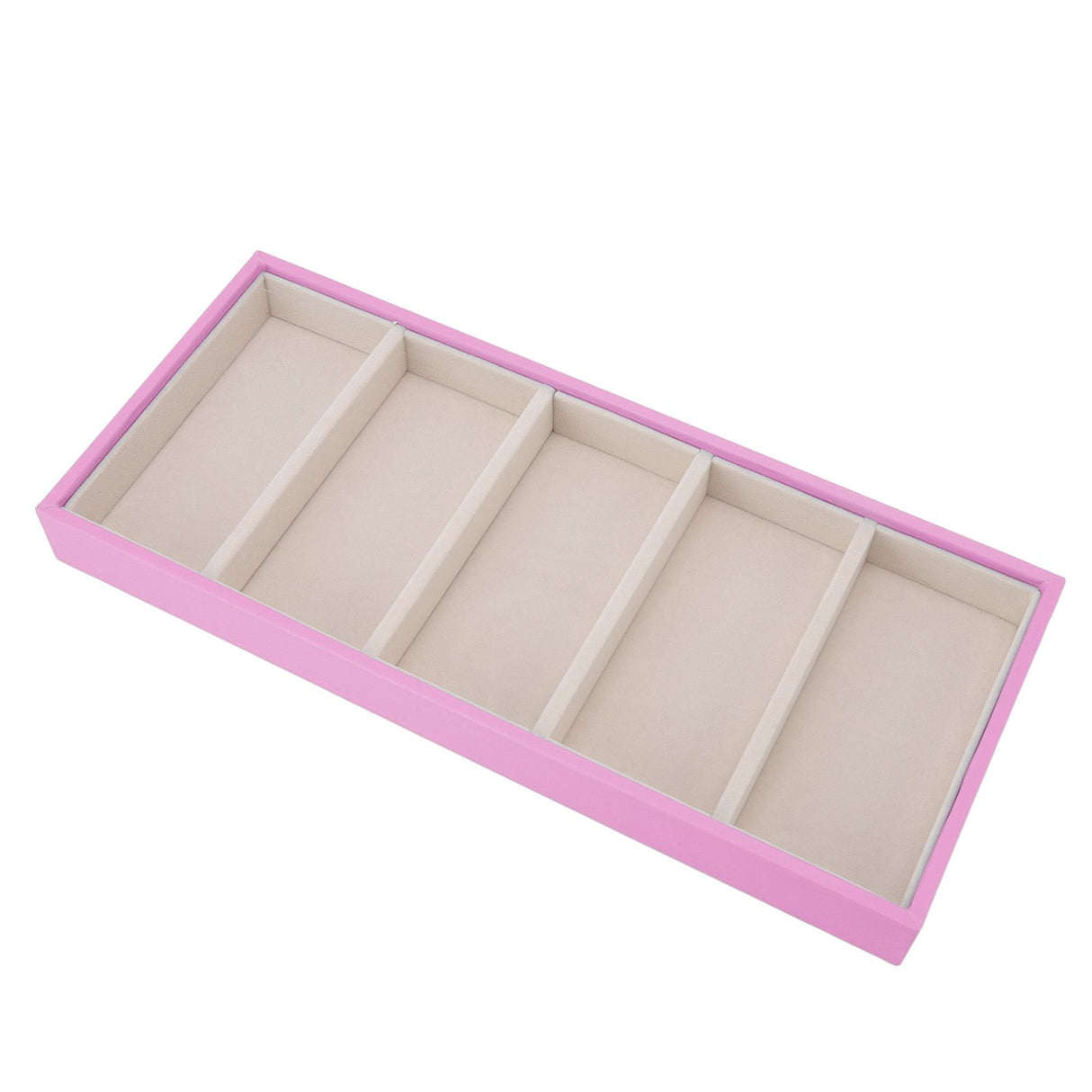 5 Grid Glasses Case Multifunction Space Saving 5 Slot Sunglasses Holder Storage Box Pink