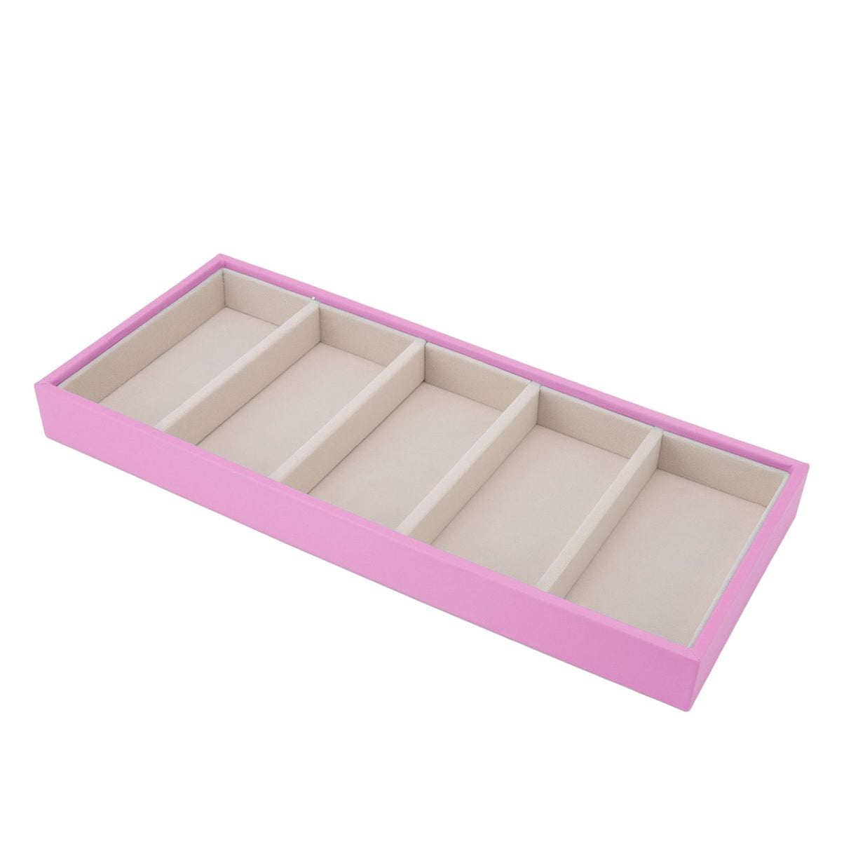5 Grid Glasses Case Multifunction Space Saving 5 Slot Sunglasses Holder Storage Box Pink
