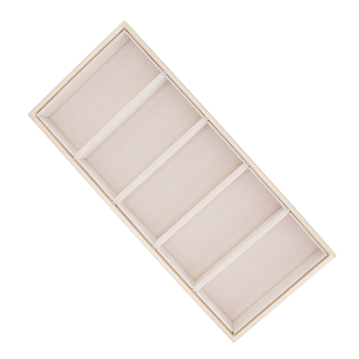 5 Grid Glasses Case Multifunction Space Saving 5 Slot Sunglasses Holder Storage Box Beige