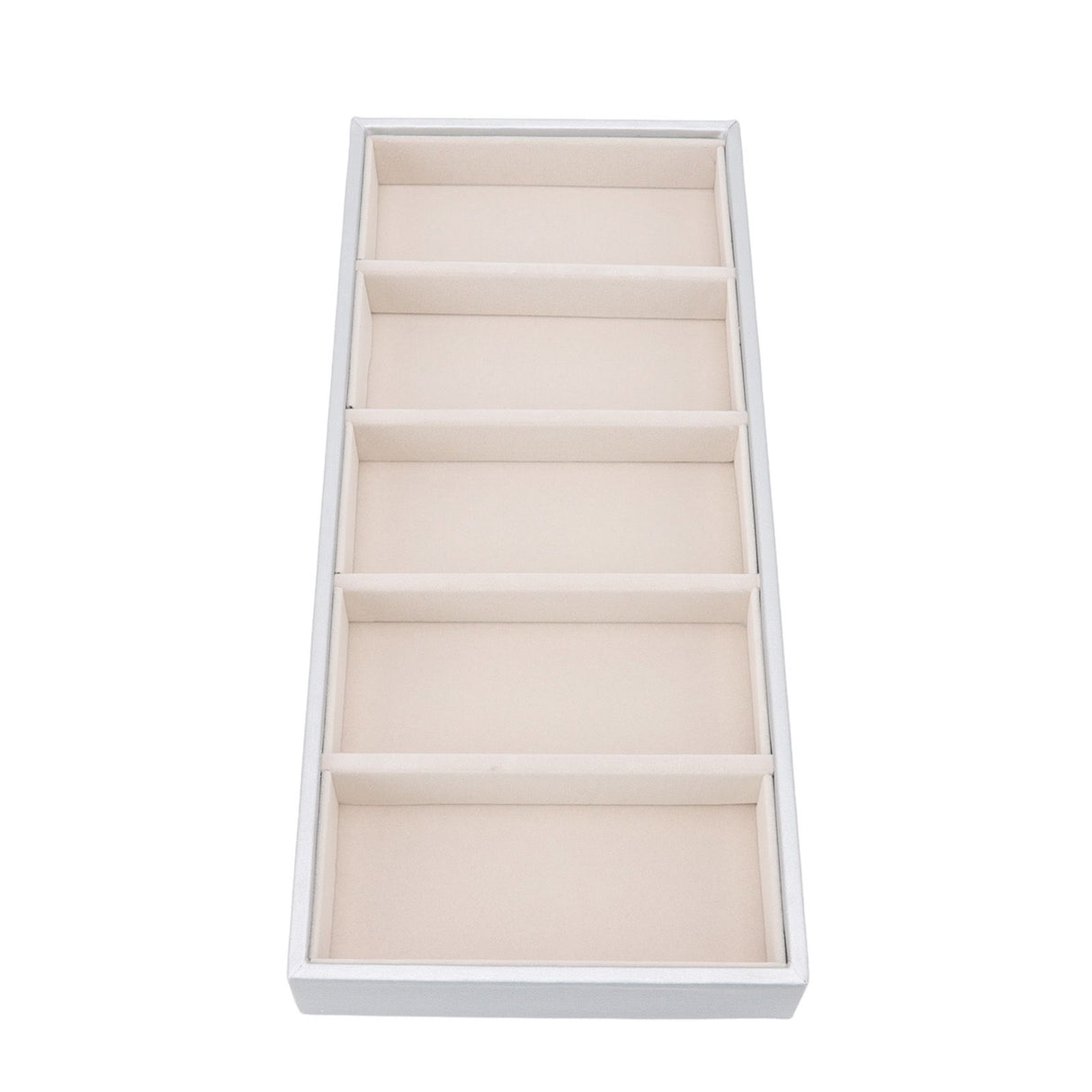 5 Grid Glasses Case Multifunction Space Saving 5 Slot Sunglasses Holder Storage Box Silver Gray