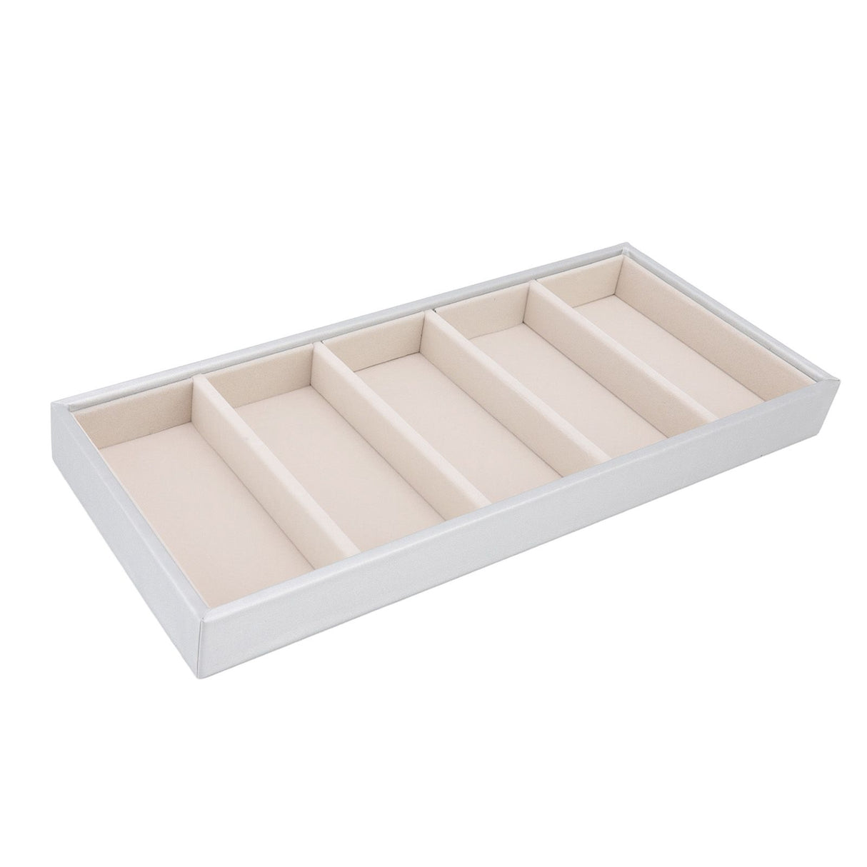 5 Grid Glasses Case Multifunction Space Saving 5 Slot Sunglasses Holder Storage Box Silver Gray