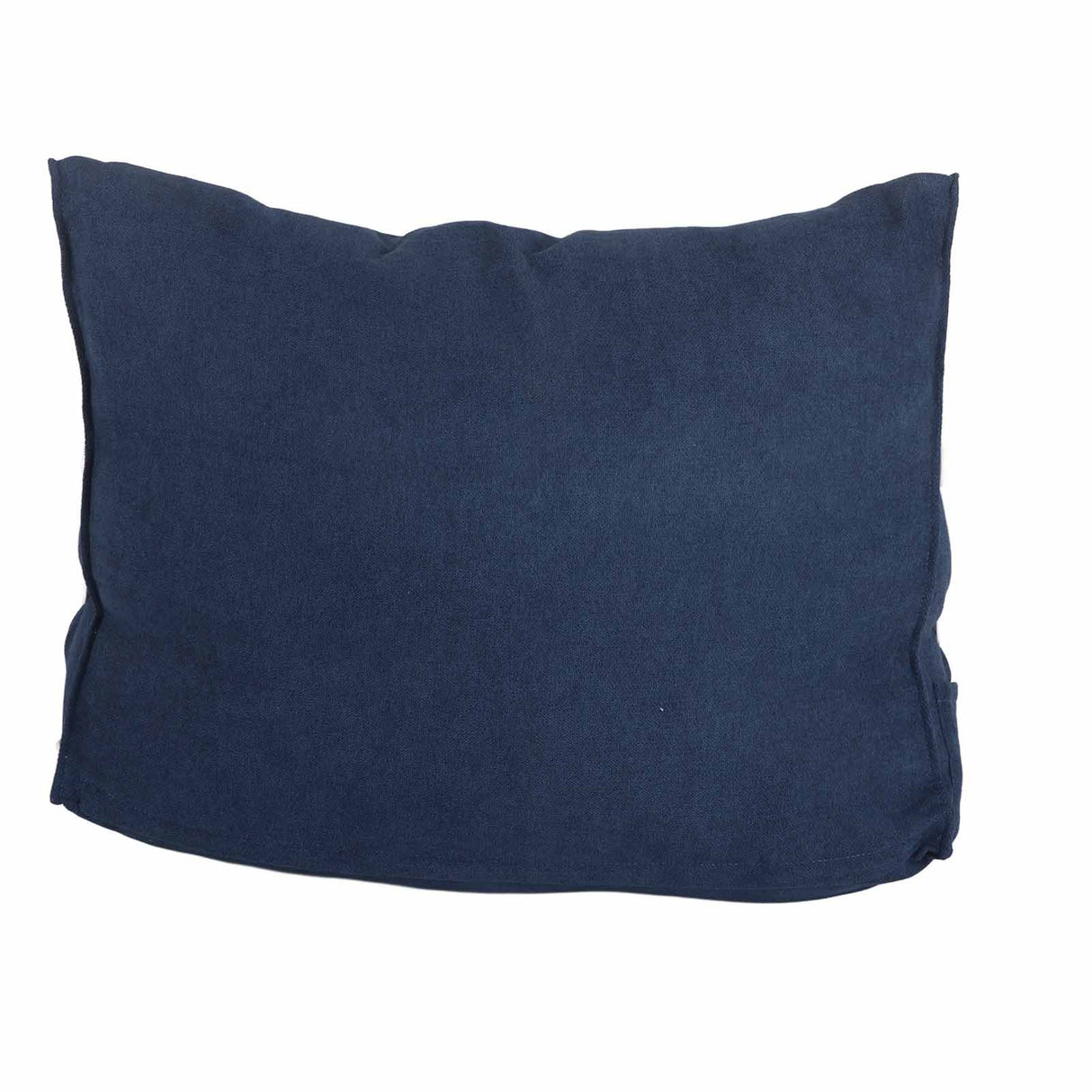 Large Backrest 60x22x50cm Triangular Design Detachable Soft Comfortable Reading Pillow Backrest for Home Sofa Bed Dark Blue 60x22x50cm