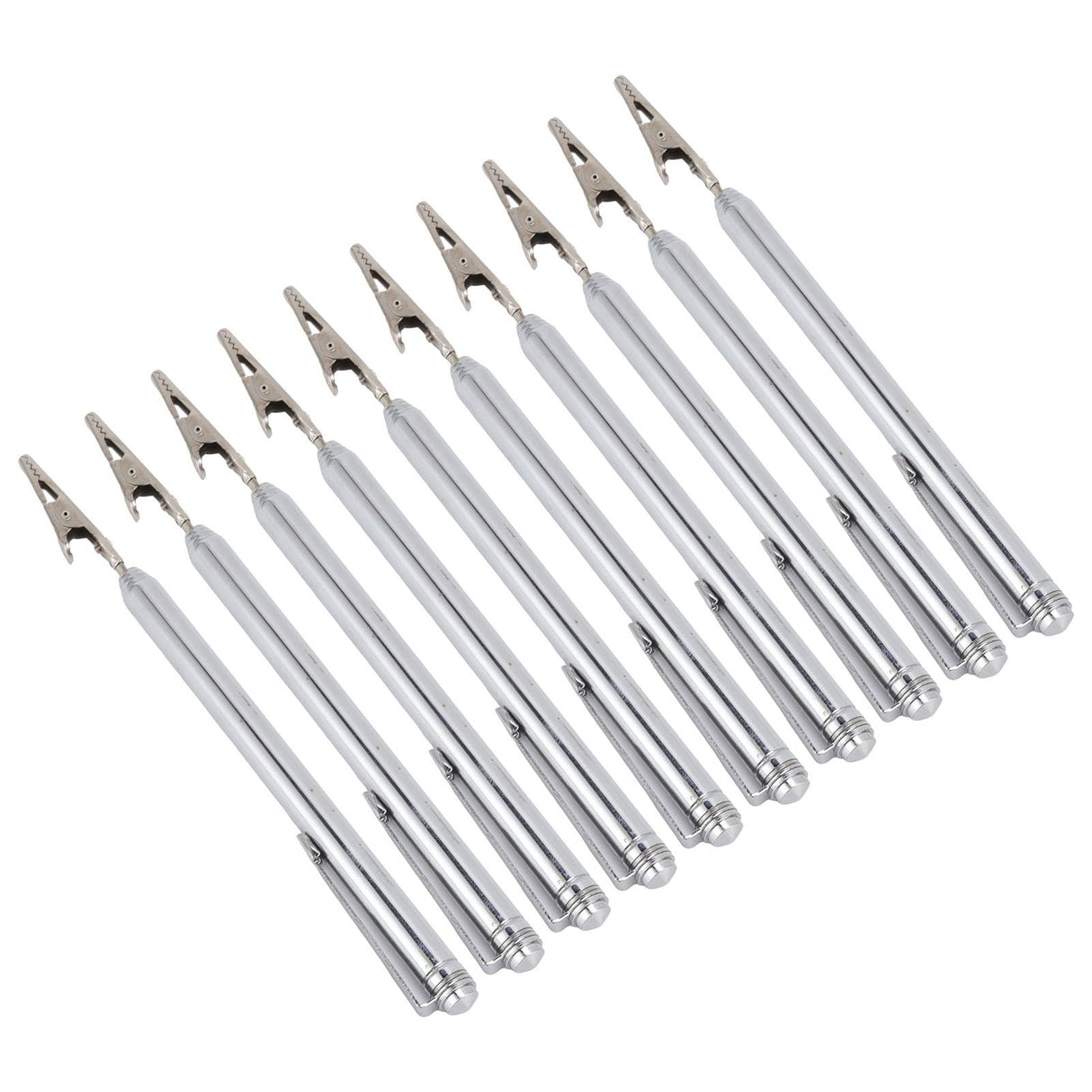 10Pcs Roach Clip Stainless Steel Durable Telescopic Design Wide Application Bracelet Helper Tool for Car Home Repair