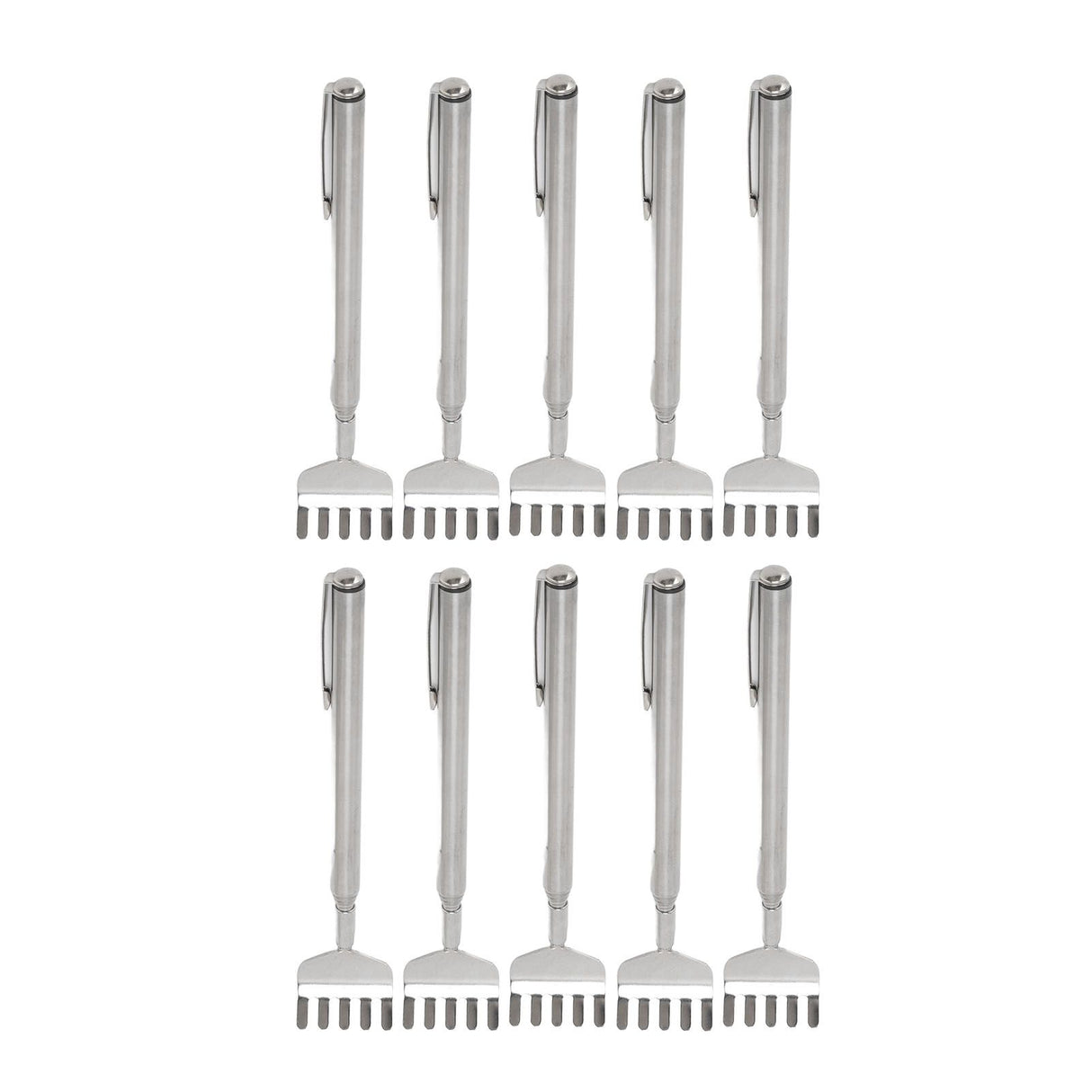 10pcs Back Scratcher Extendable Mini Portable Foldable Back Scratcher Telescoping with Pocket Clip for Relieve Itching