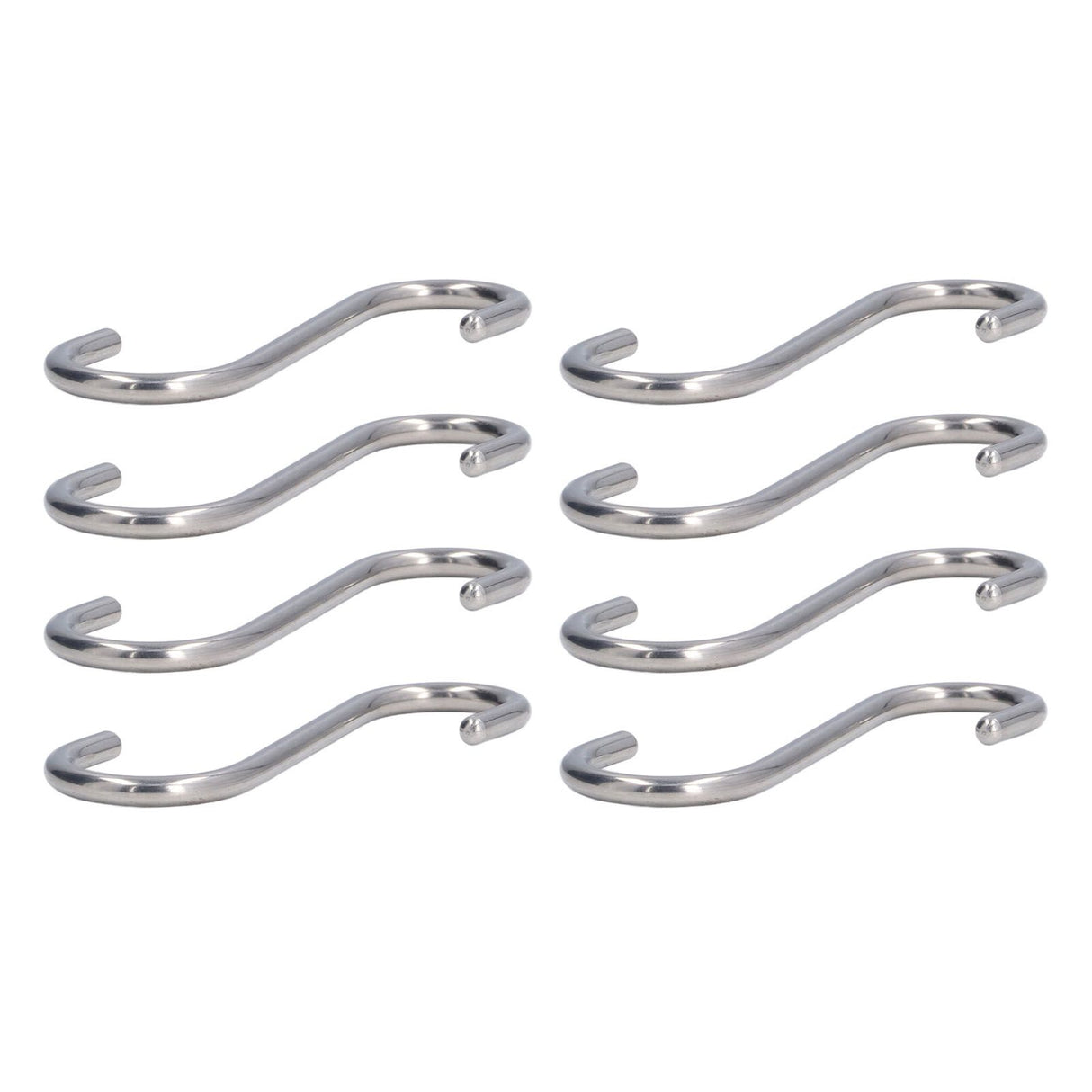 8PCS S Hook Rustproof Stainless Steel S Hooks Heavy Duty Simple Style Overstriking Portable S Kitchen Hook for Bathroom 8 Pack S Hook