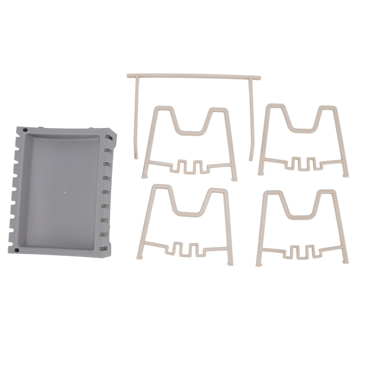 Pot Lid Holder Durable PP Space Saving Stable Nonslip Base Wide Application Cutting Board Organizer Type B