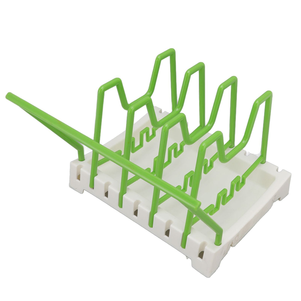 Pot Lid Holder Durable PP Space Saving Stable Nonslip Base Wide Application Cutting Board Organizer Type C