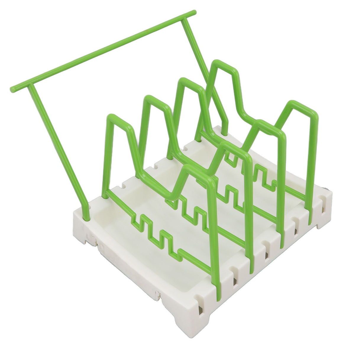 Pot Lid Holder Durable PP Space Saving Stable Nonslip Base Wide Application Cutting Board Organizer Type C