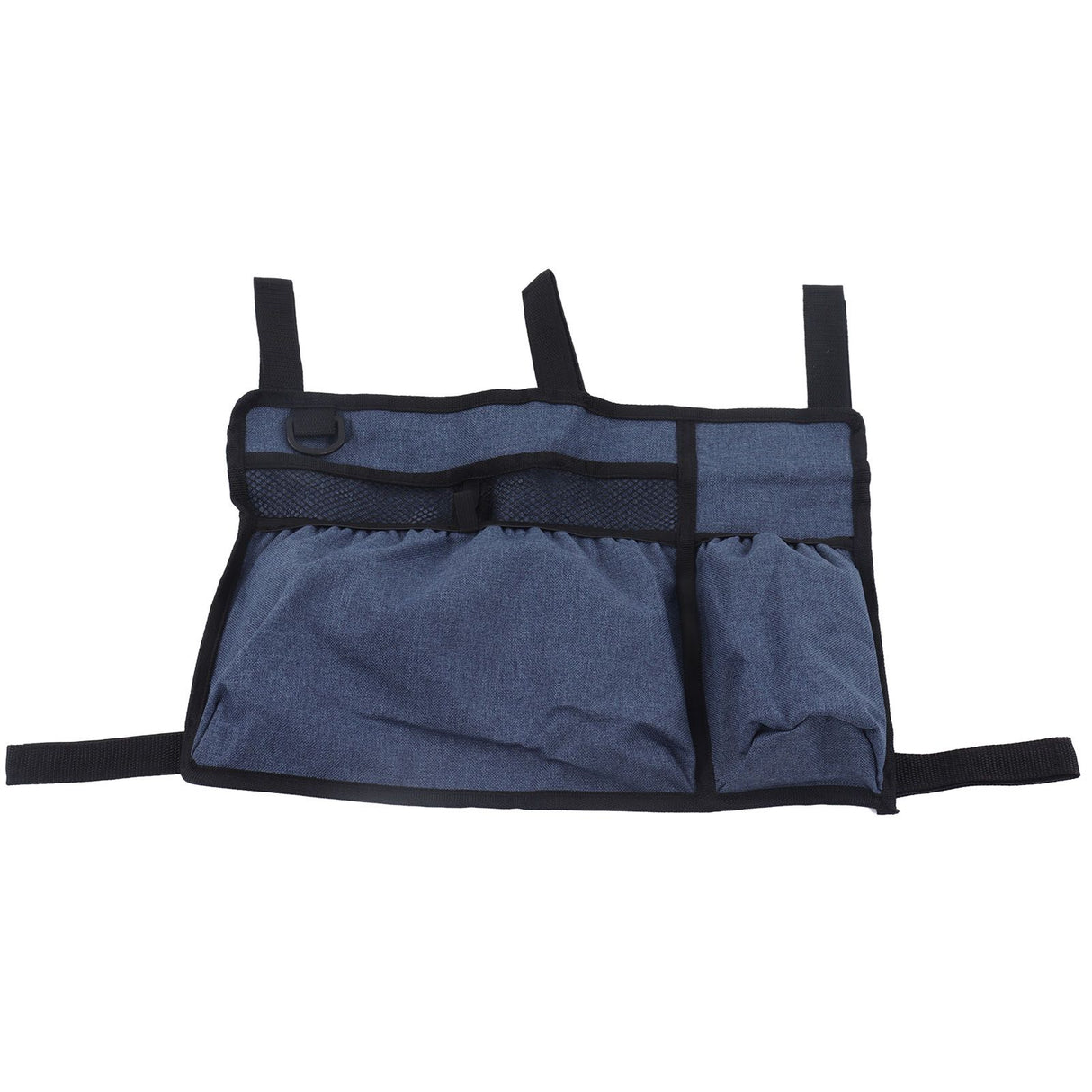 Multi Pocket Oxford Cloth Walker Storage Bag Wheelchair Side Hanging Storage Bag Walker Basket Bag Blue