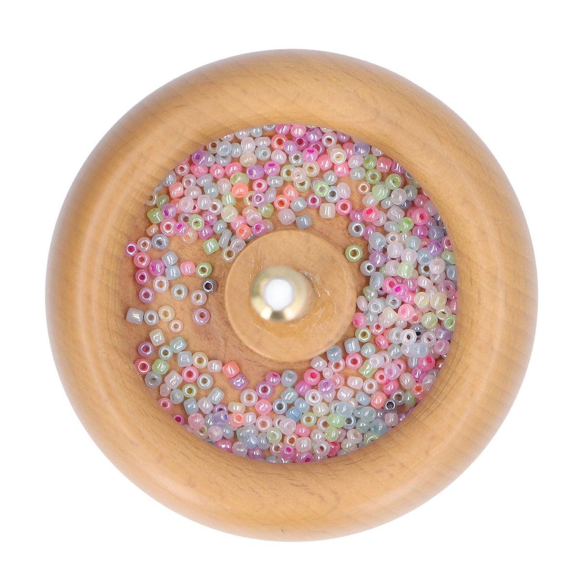 Bead Spinner Manual Rotatable Fast Wooden DIY Bead Making Device for Jewelry Crafts