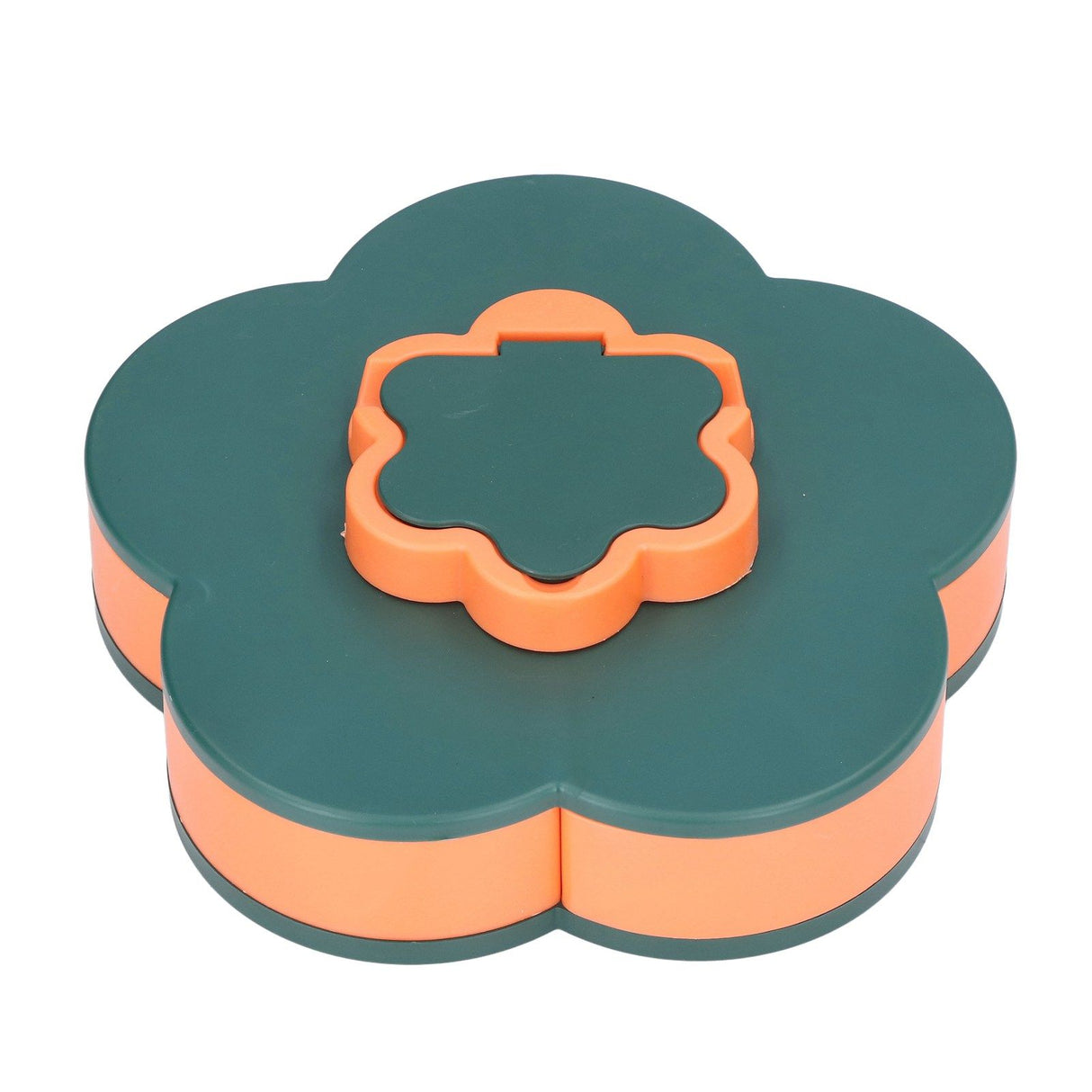 Snack Serving Tray Multifunction Large Capacity Flower Shape Nut Candy Serving Container for Home Monolayer