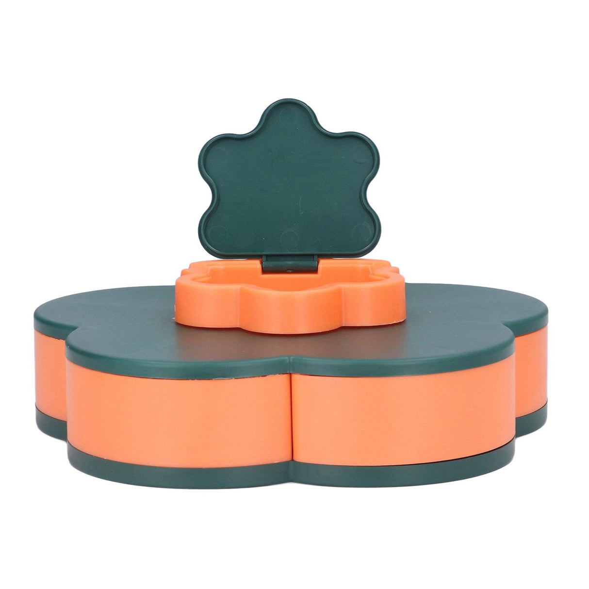 Snack Serving Tray Multifunction Large Capacity Flower Shape Nut Candy Serving Container for Home Monolayer