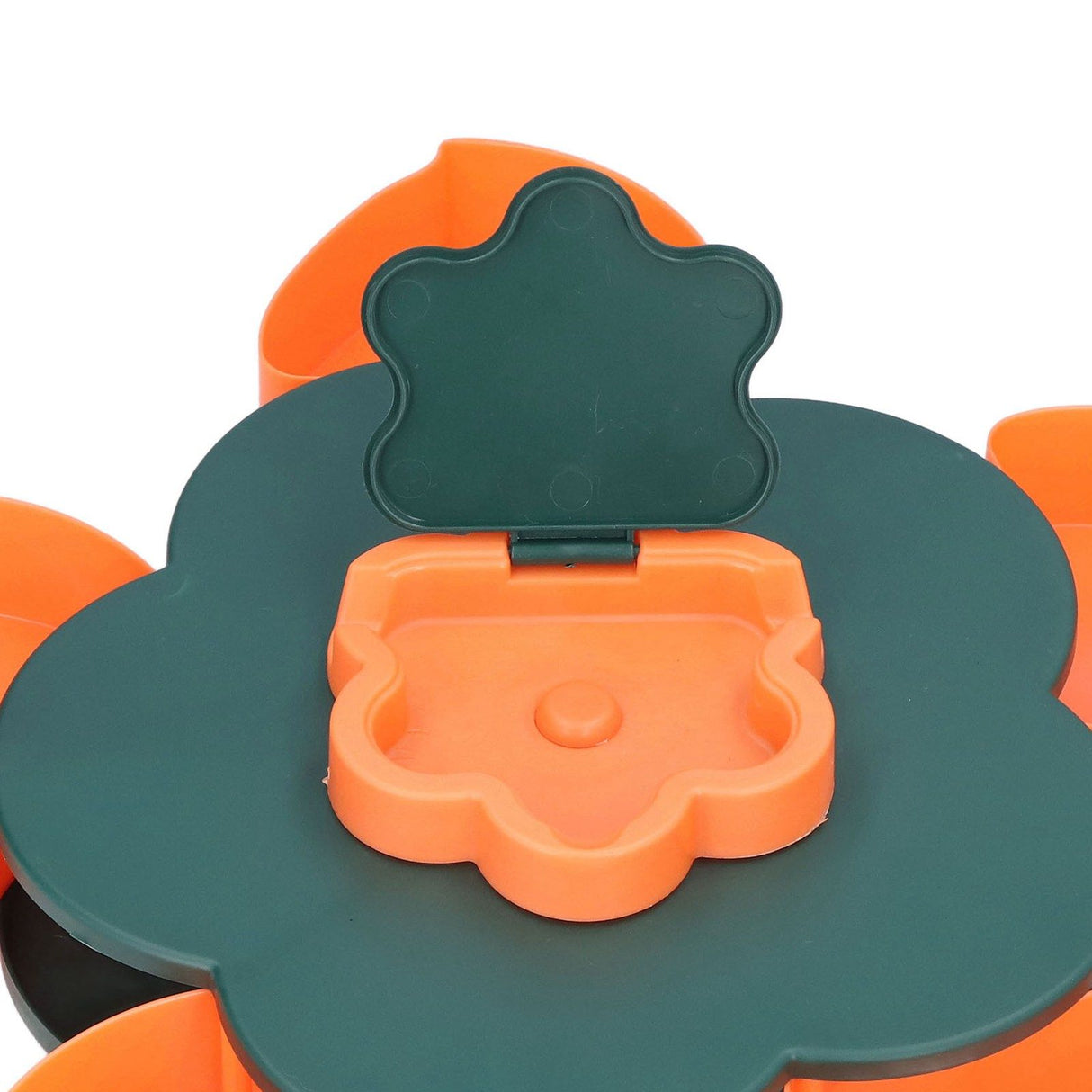 Snack Serving Tray Multifunction Large Capacity Flower Shape Nut Candy Serving Container for Home Monolayer