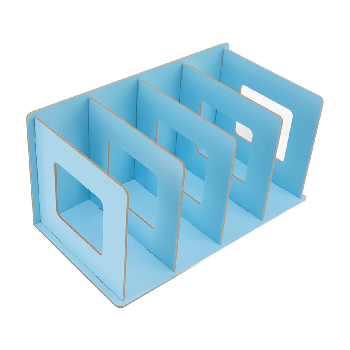 Desk Book Rack Space Saving Wooden Card Magazine Holder DIY Desktop Bookshelf for Student Adult