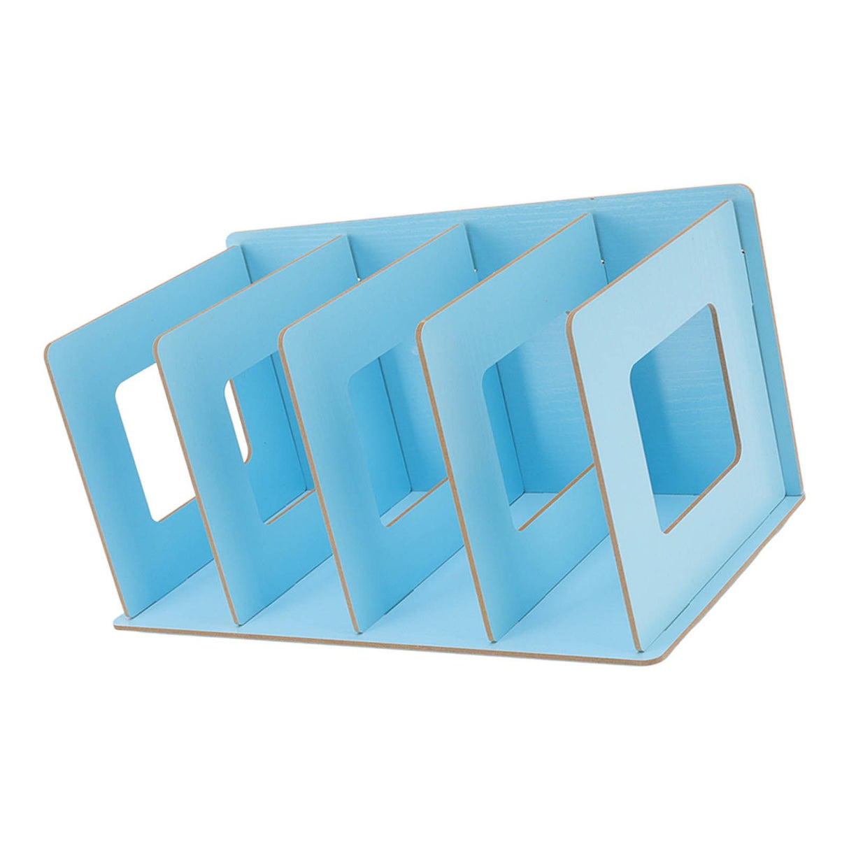 Desk Book Rack Space Saving Wooden Card Magazine Holder DIY Desktop Bookshelf for Student Adult
