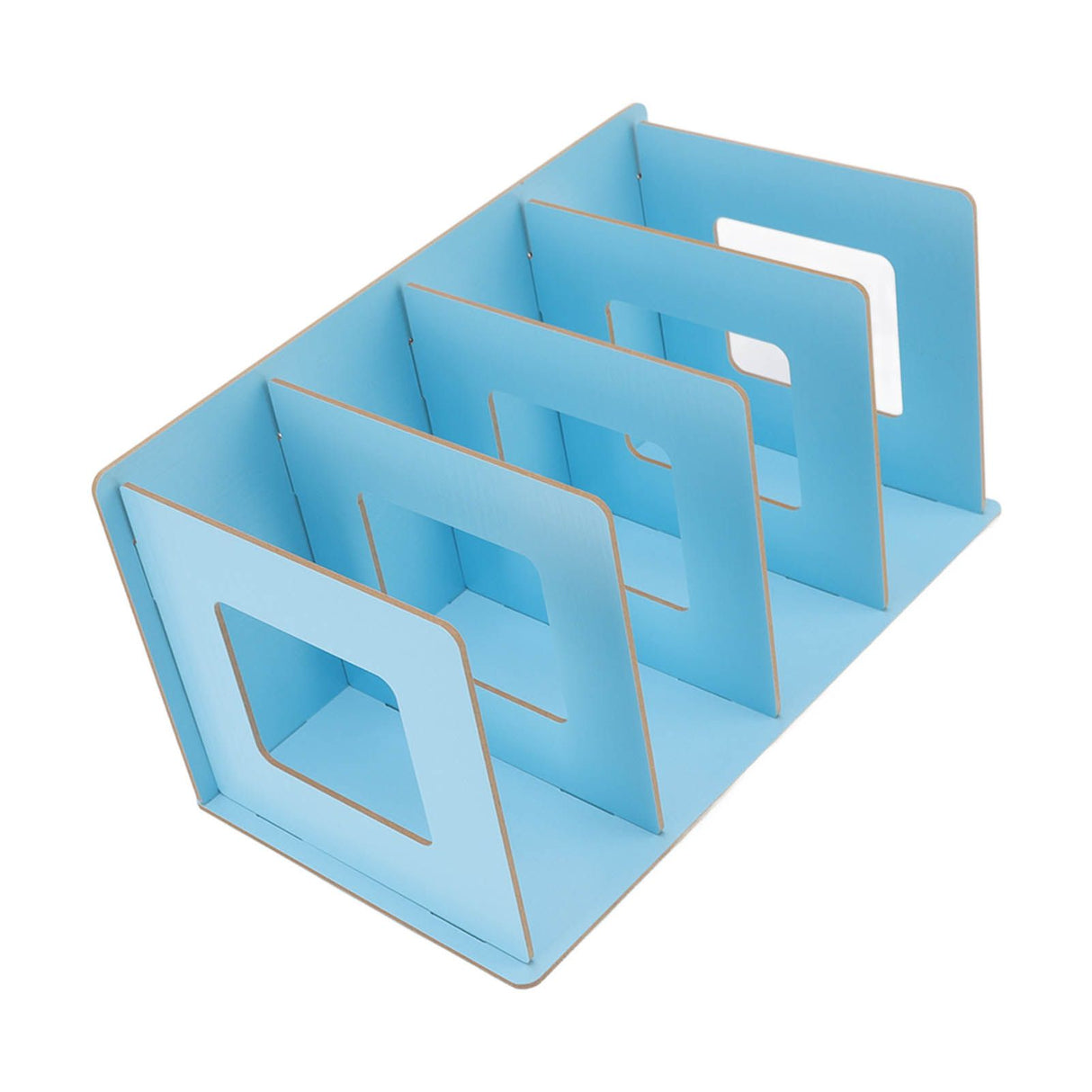Desk Book Rack Space Saving Wooden Card Magazine Holder DIY Desktop Bookshelf for Student Adult