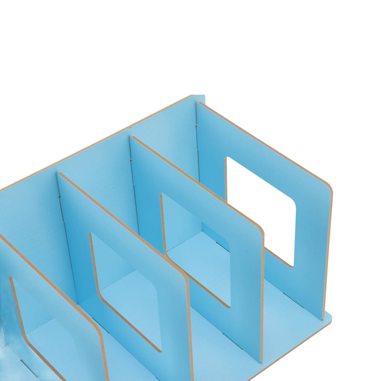 Desk Book Rack Space Saving Wooden Card Magazine Holder DIY Desktop Bookshelf for Student Adult