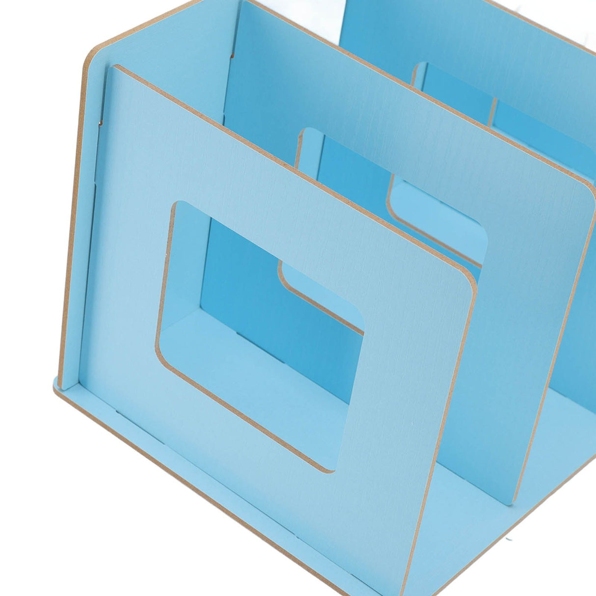 Desk Book Rack Space Saving Wooden Card Magazine Holder DIY Desktop Bookshelf for Student Adult