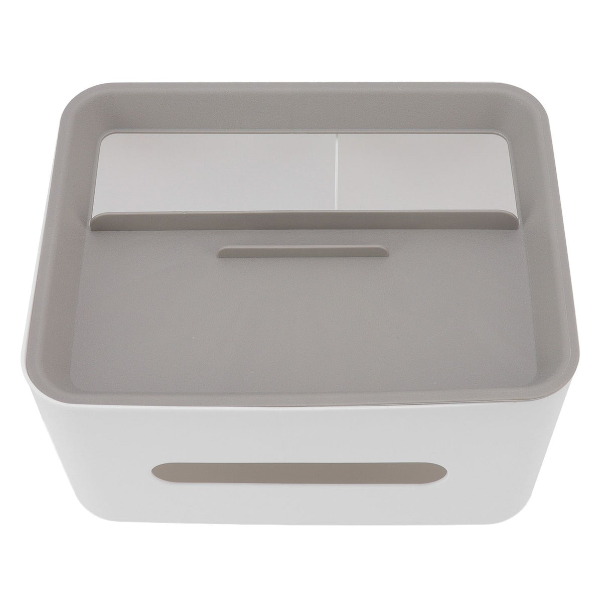 Tissue Box Cover Rectangular Plastic Remote Control Stationery Storage Napkin Box Holder for Office Living Room