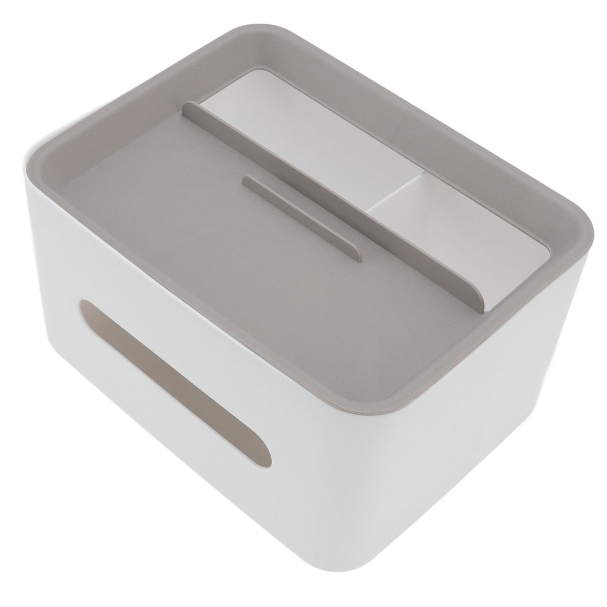 Tissue Box Cover Rectangular Plastic Remote Control Stationery Storage Napkin Box Holder for Office Living Room
