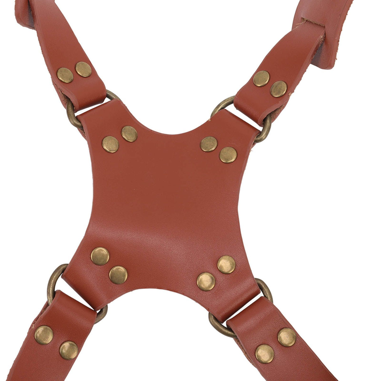Dual Shoulder Leather Harness Comfortable Camera Strap Accessories for 2 Cameras Brown