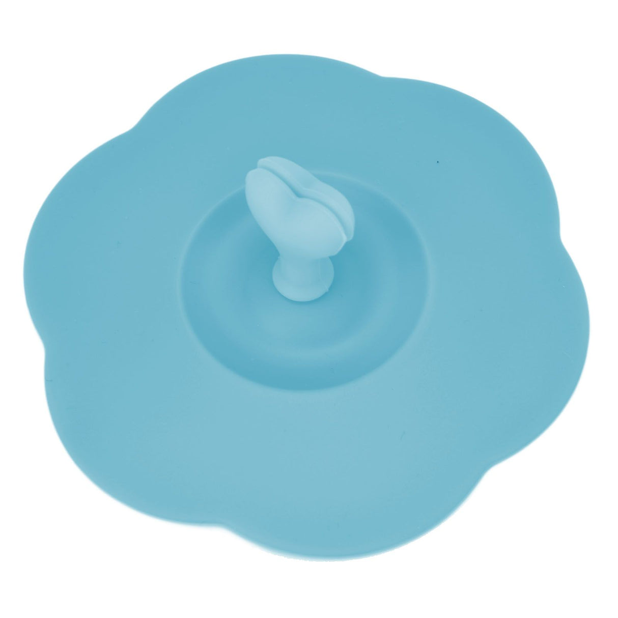 Silicone Lid Dustproof Heat Resistant Hot and Cold Beverage Cup Lid for Kitchen HomeBlue