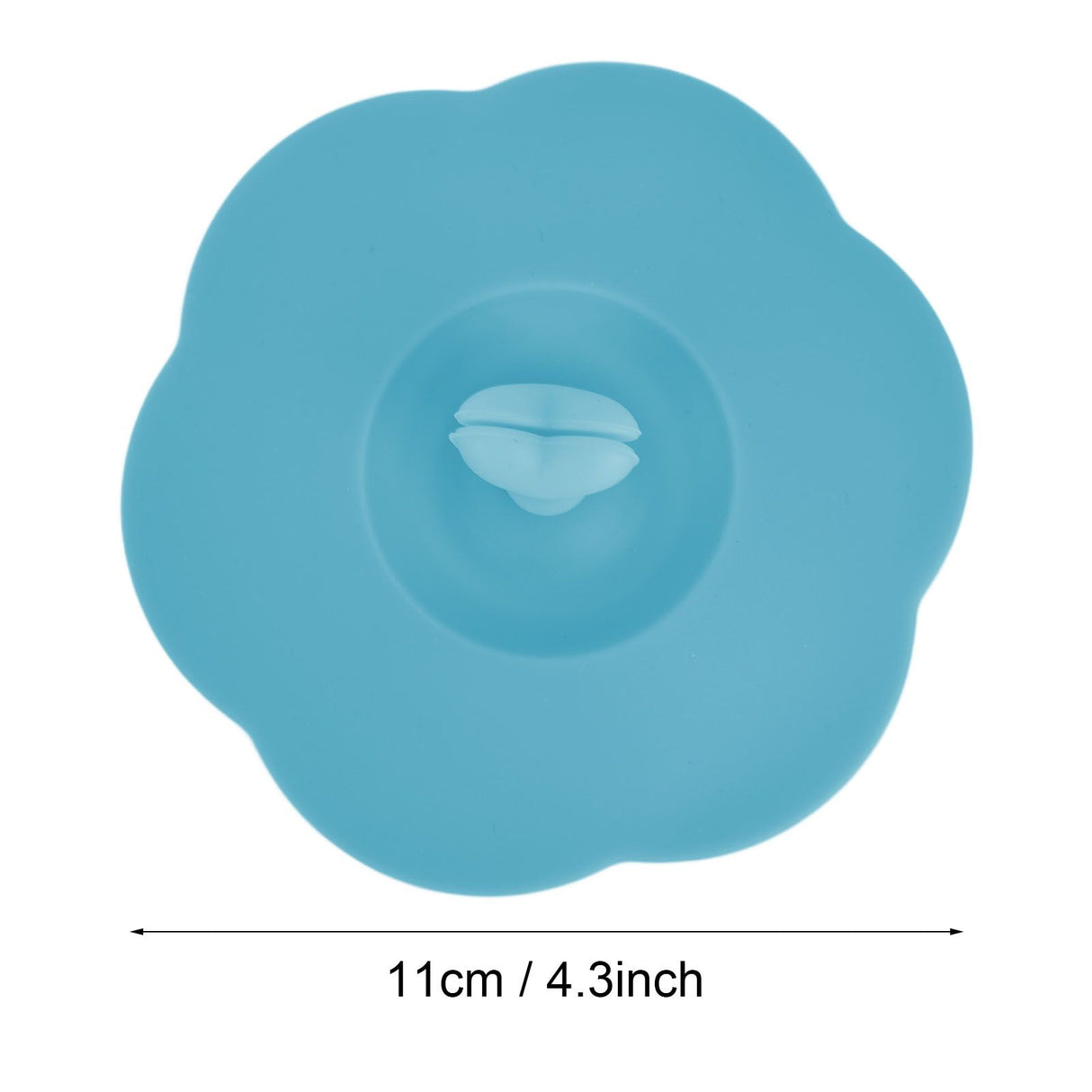Silicone Lid Dustproof Heat Resistant Hot and Cold Beverage Cup Lid for Kitchen HomeBlue