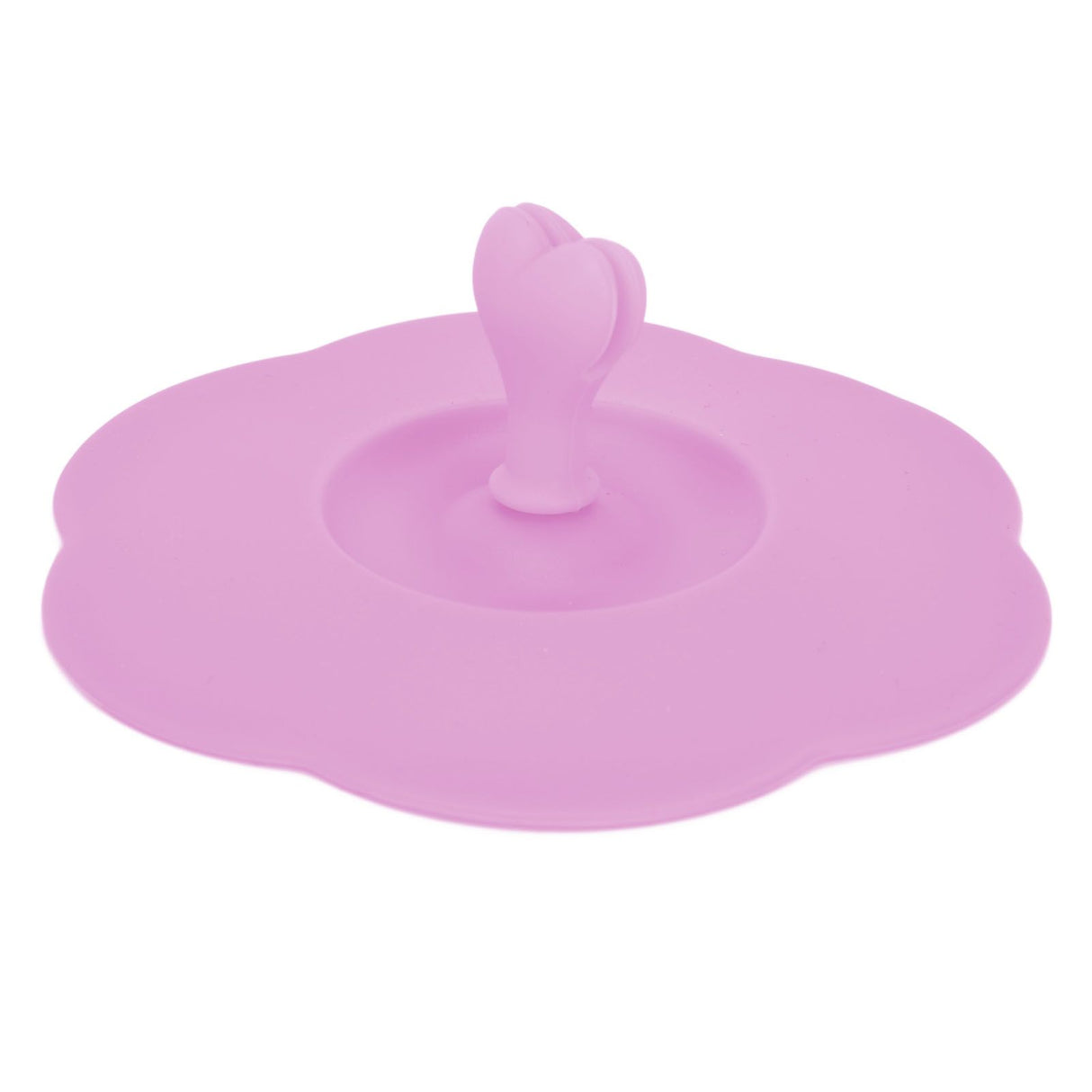 Silicone Lid Dustproof Heat Resistant Hot and Cold Beverage Cup Lid for Kitchen HomePink