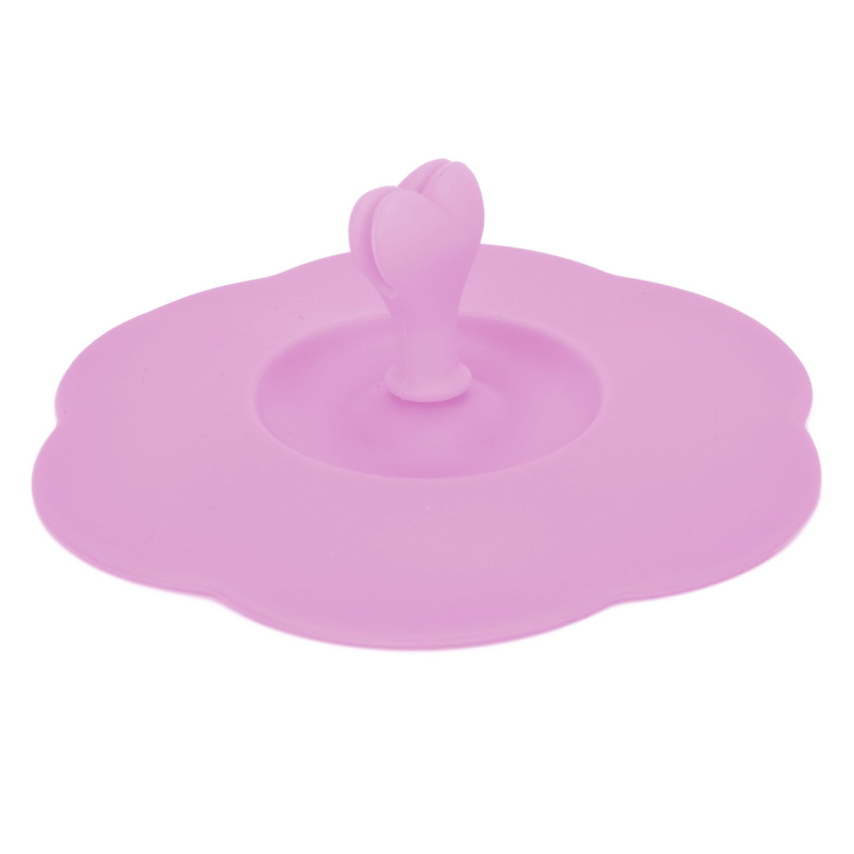 Silicone Lid Dustproof Heat Resistant Hot and Cold Beverage Cup Lid for Kitchen HomePink