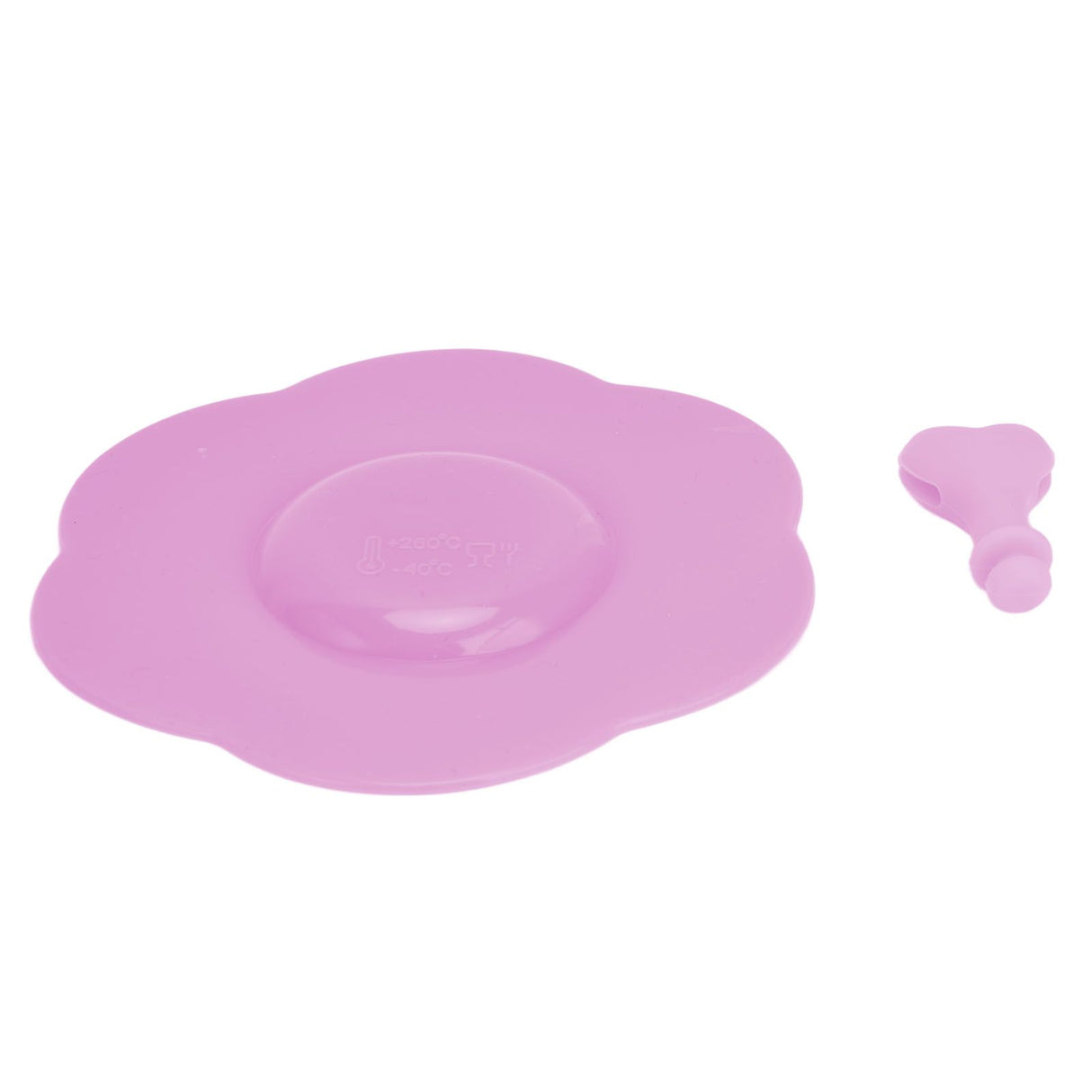 Silicone Lid Dustproof Heat Resistant Hot and Cold Beverage Cup Lid for Kitchen HomePink