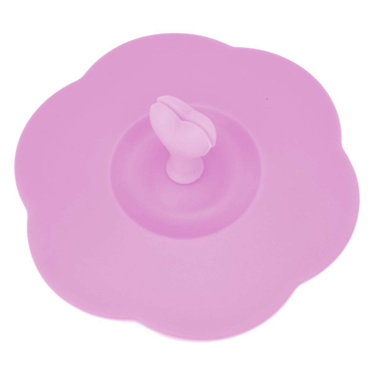 Silicone Lid Dustproof Heat Resistant Hot and Cold Beverage Cup Lid for Kitchen HomePink