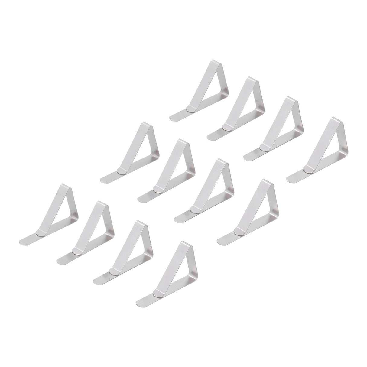 12Pcs Tablecloth Clip Stainless Steel Triangle Tablecloth Garden Dining Table Tablecloth Clip Picnics Restaurants