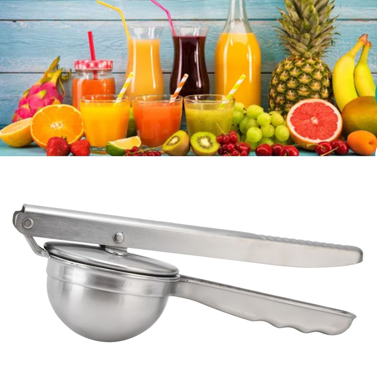 Stainless Steel Lemon Squeezer Anticorrosive Durable Portable Manual Citrus Lemon Juicer