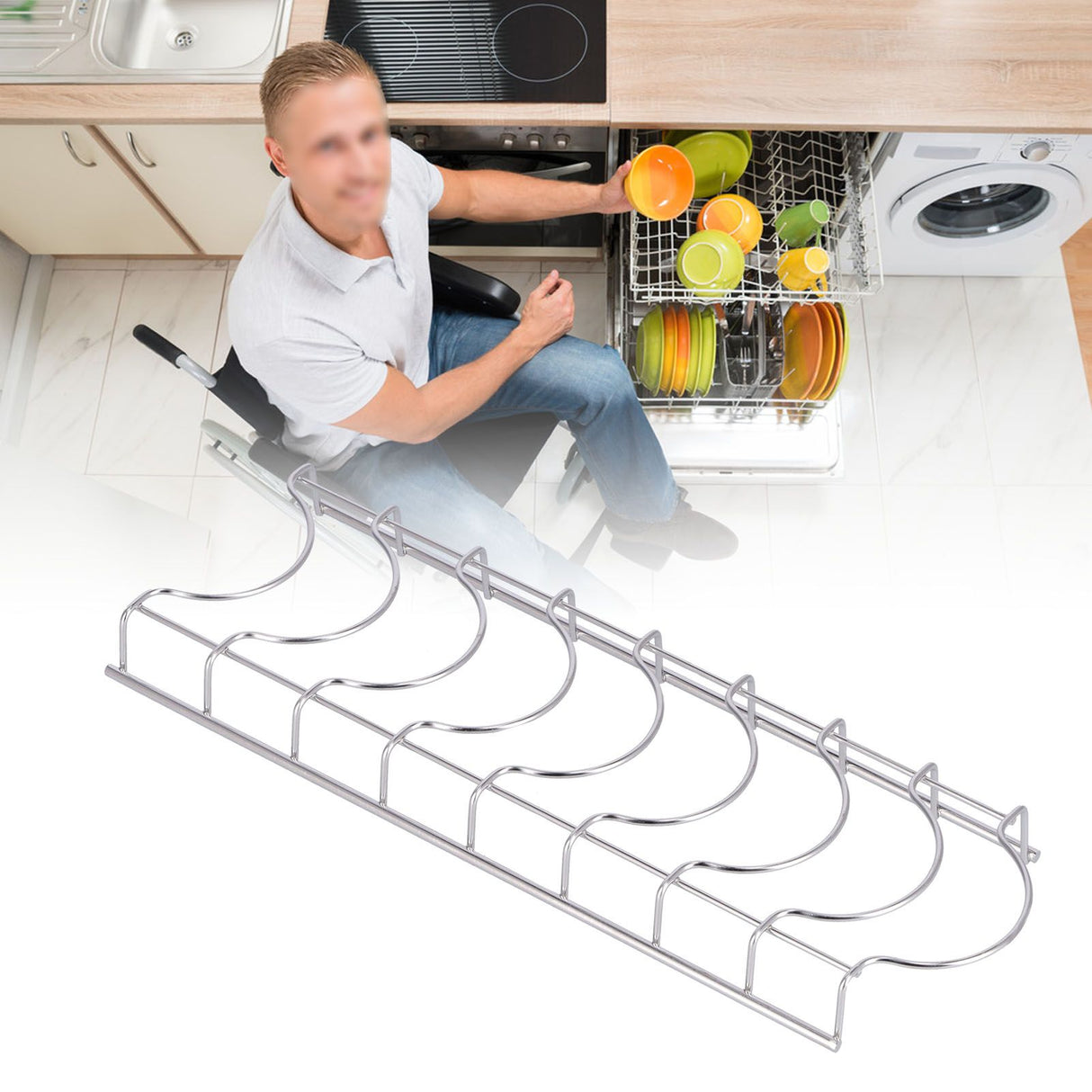 Fashionable Dish Storage Rack Kitchen Dish Draining Rack for Kitchen Counters Cabinets Buttery