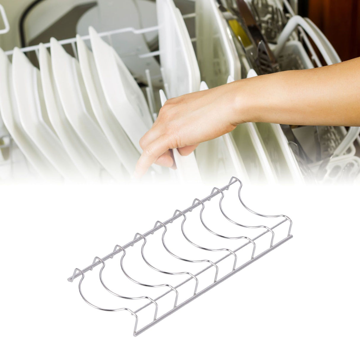 Fashionable Dish Storage Rack Kitchen Dish Draining Rack for Kitchen Counters Cabinets Buttery