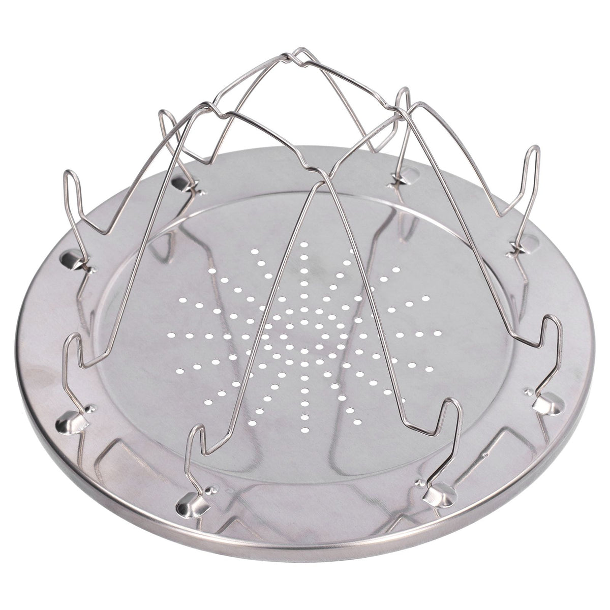 Folding Camp Stove Toaster Stainless Steel Camping Toaster Rack Holder for BBQ Party Outdoor Picnic