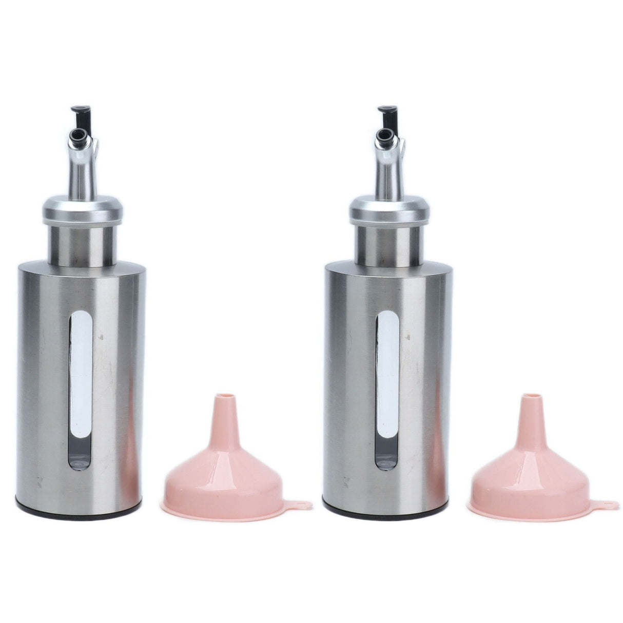 Oil Dispenser Bottle Stainless Steel Easy Refill and Cleaning Modern Olive Oil Dispenser for Vinegar Sauce190ML