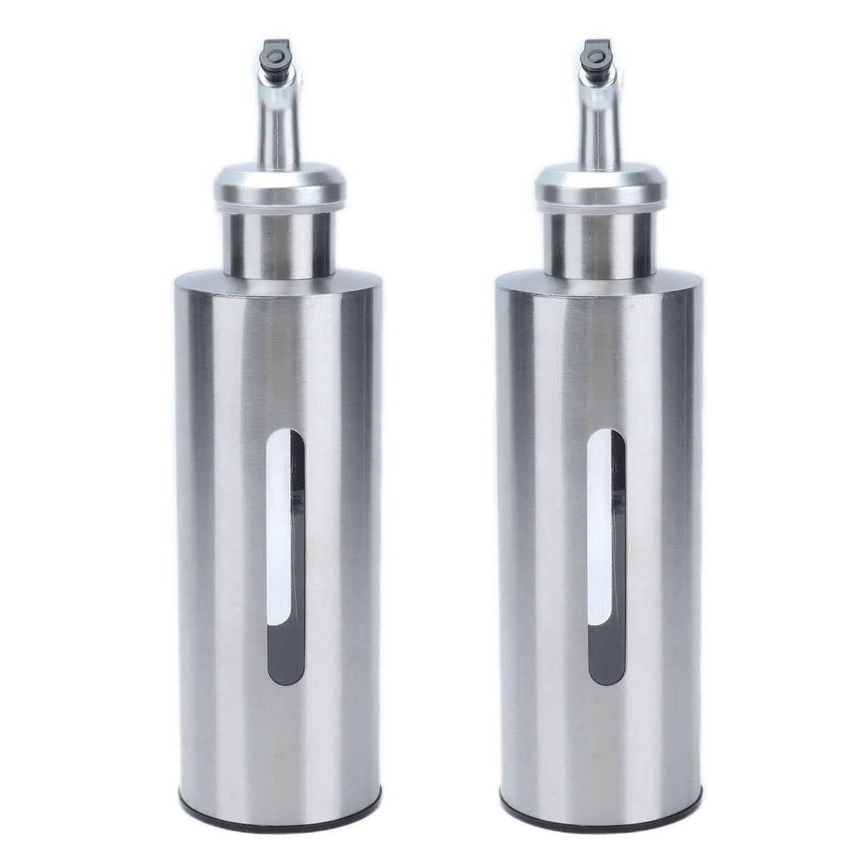 Oil Dispenser Bottle Stainless Steel Easy Refill and Cleaning Modern Olive Oil Dispenser for Vinegar Sauce290ML