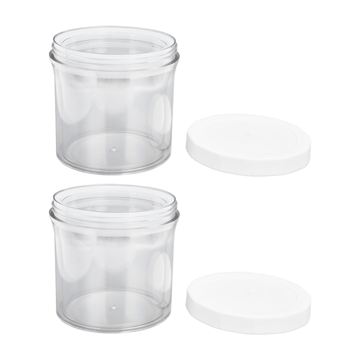 2Pcs Vacuum Container Push Type Retractable Adjustable Food Storage Box with Cover for Kitchen Home