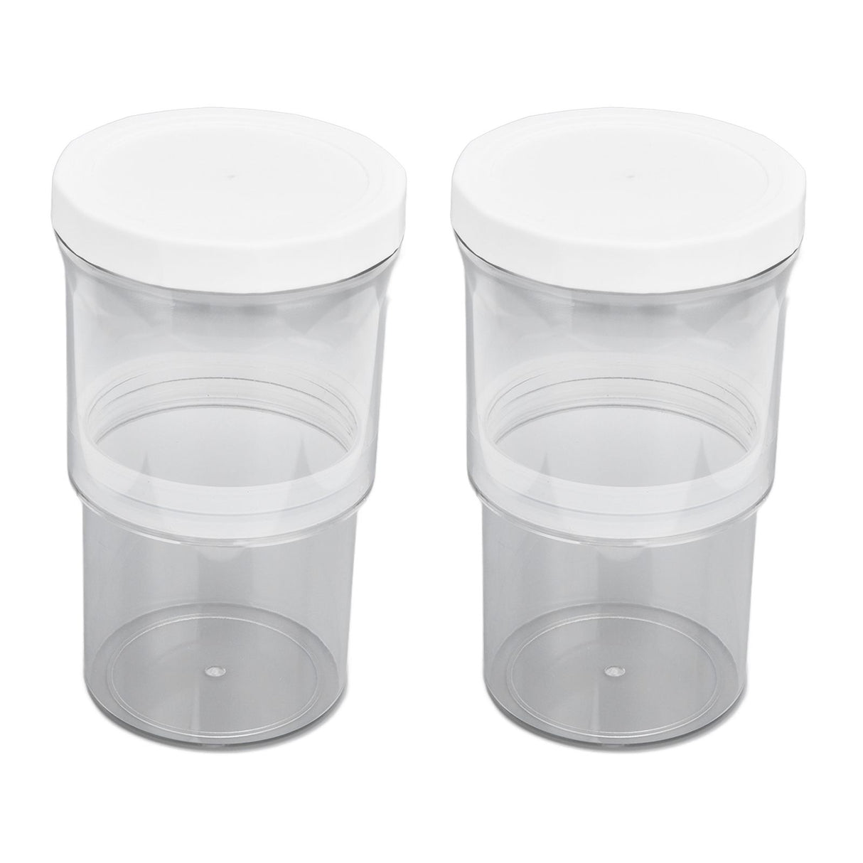 2Pcs Vacuum Container Push Type Retractable Adjustable Food Storage Box with Cover for Kitchen Home