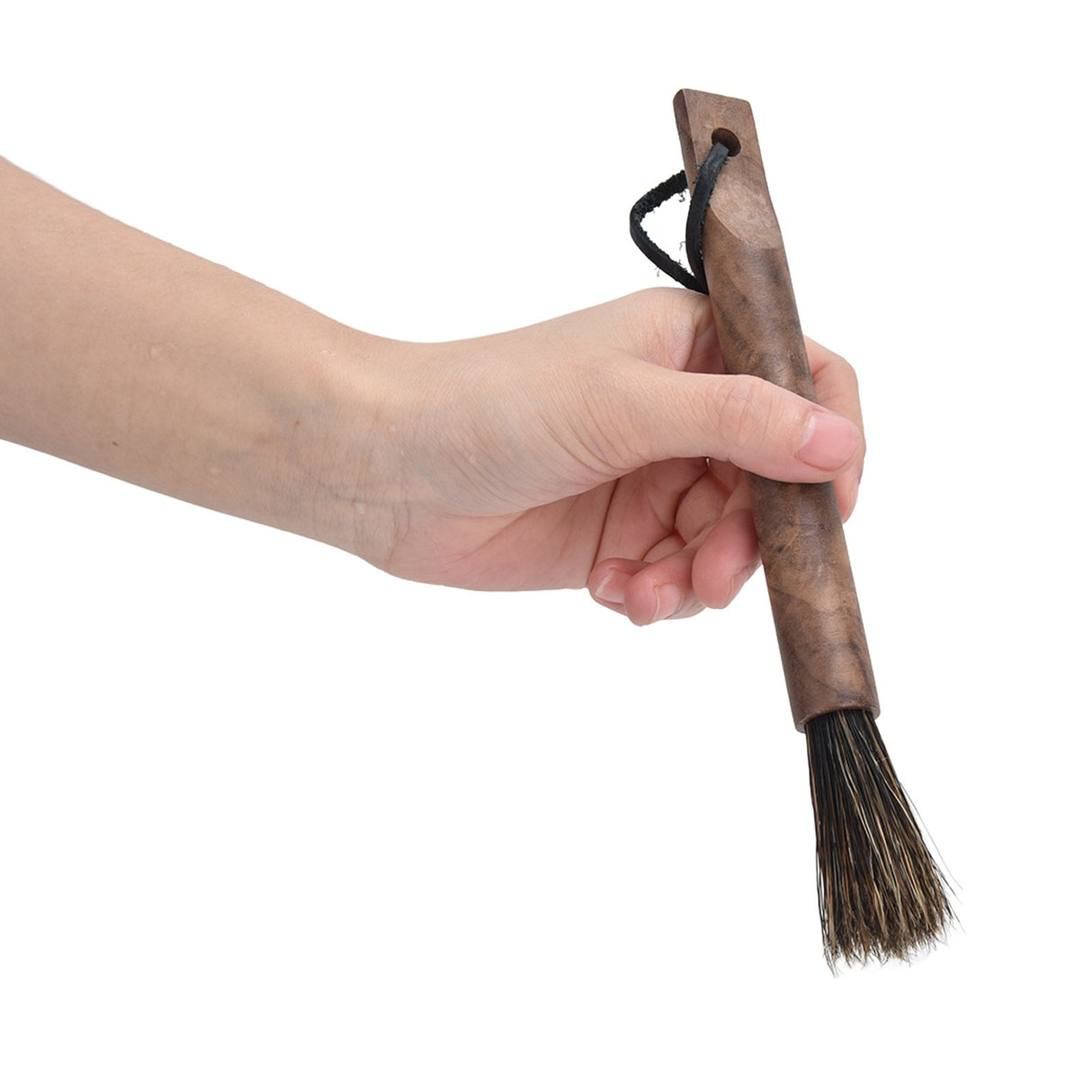Coffee Grinder Cleaning Brush Wood Handle Natural Bristles Coffee Grinder Brush for Home Kitchen