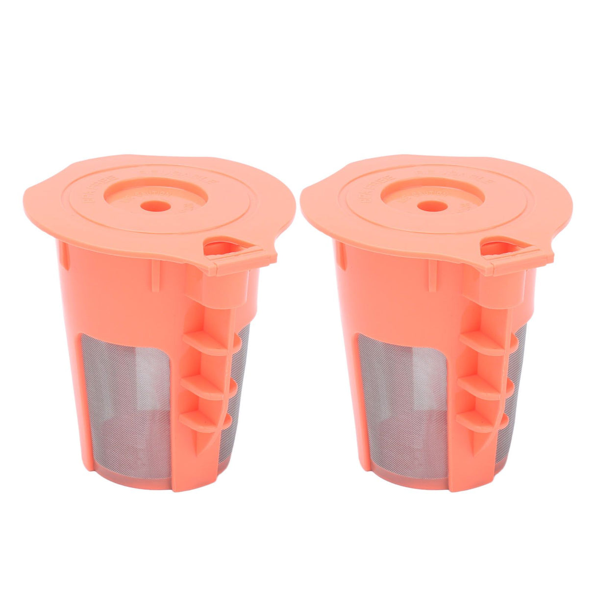 2Pcs Refillable Coffee Filter Cup Reusable Coffee Capsule Cup for 2.0 K200 K300 K350 K360 K400 Red