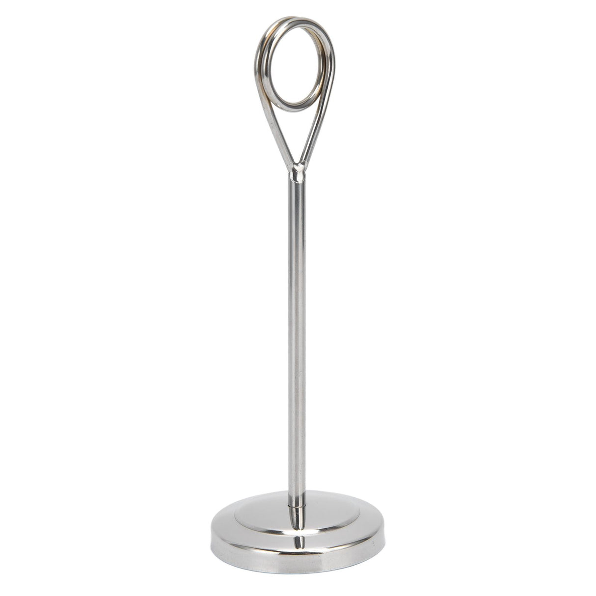 Table Number Holder Stainless Steel Round Shaped Stable Picture Holder Stand for Hotel Restaurant Home