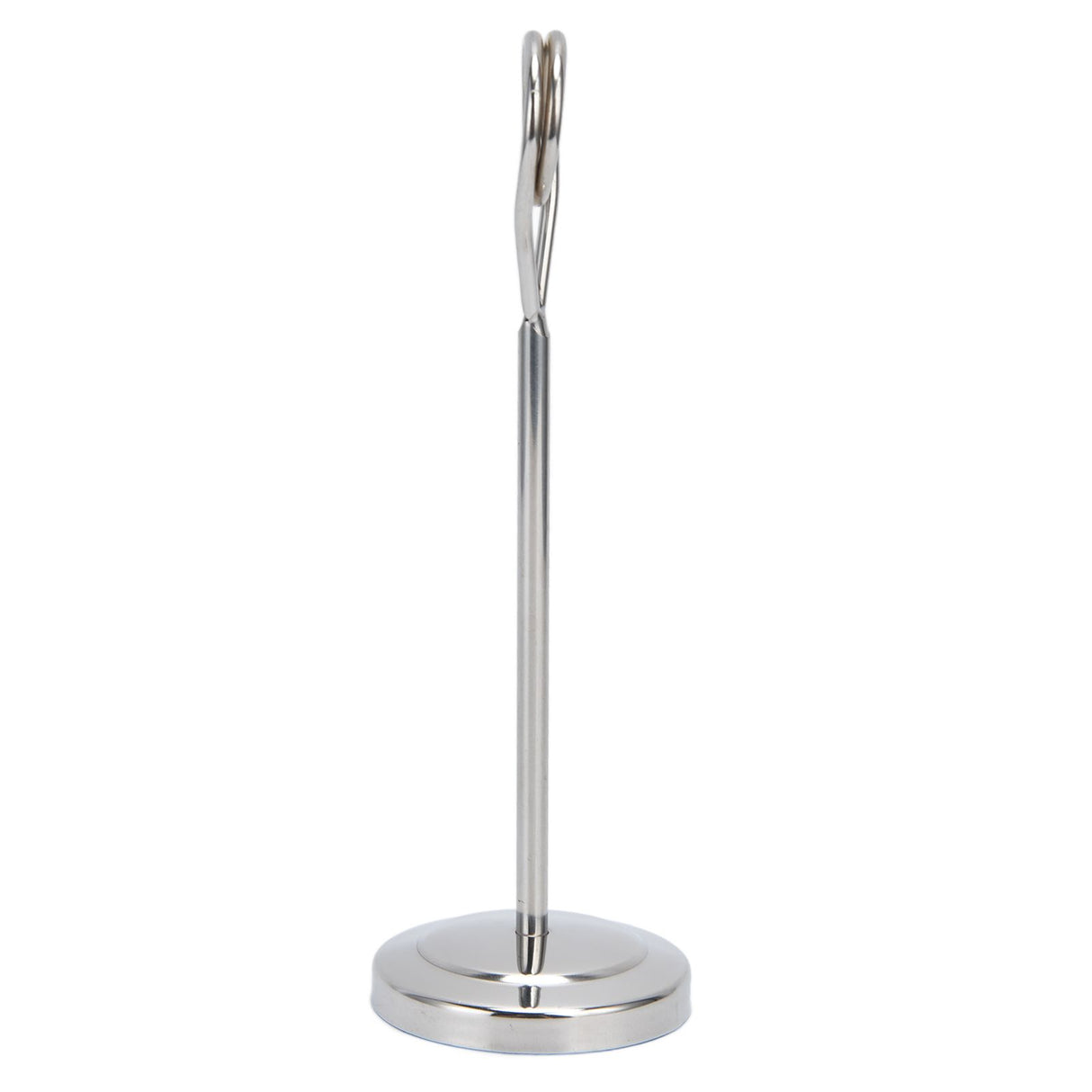 Table Number Holder Stainless Steel Round Shaped Stable Picture Holder Stand for Hotel Restaurant Home